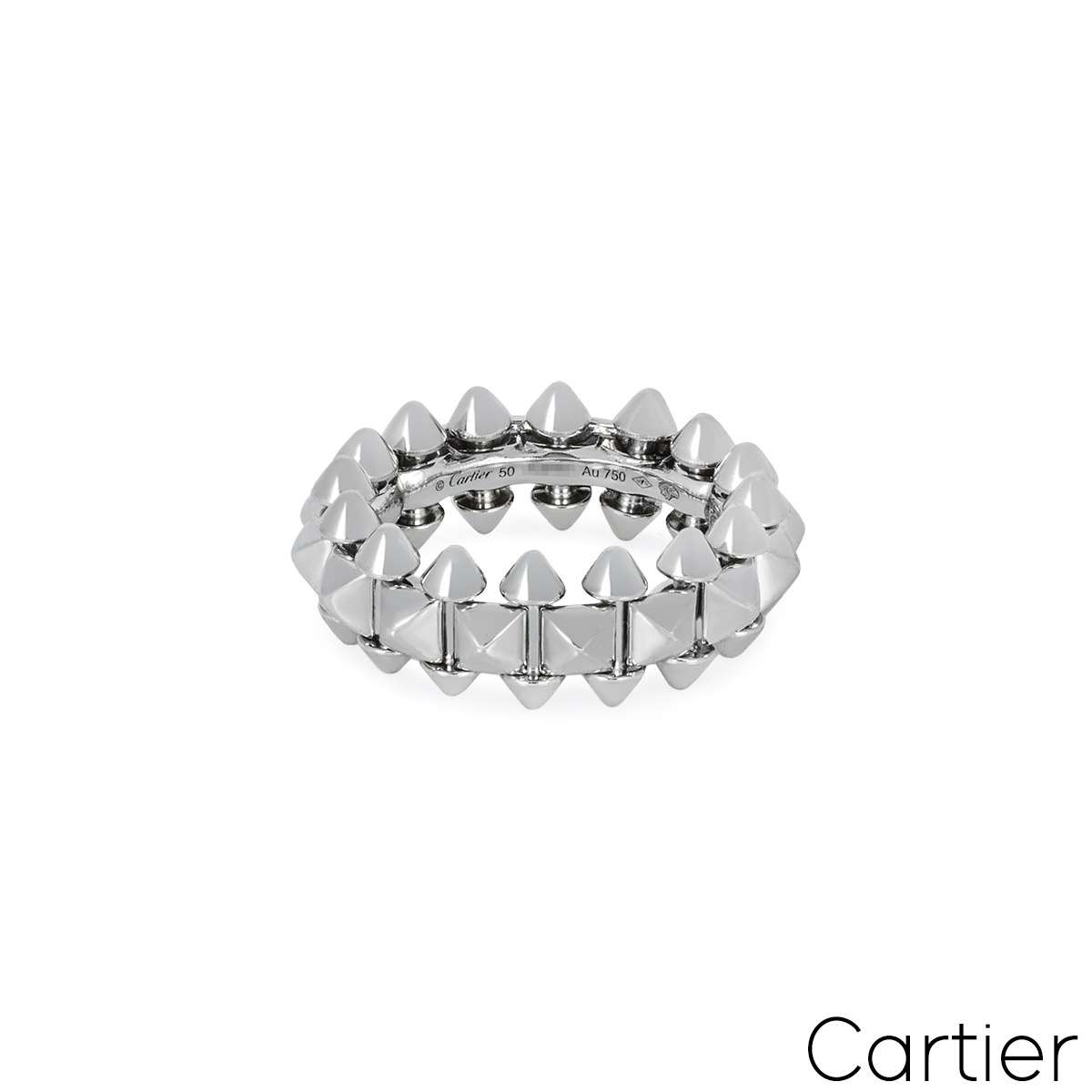 Cartier White Gold Clash de Cartier Ring Size 50 B4233000